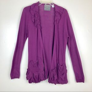 Anthropologie Guinevere Plum Delicate Drafts